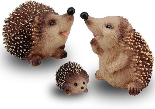Gemini&Genius Hedgehog Animal Toys - Jungle Family Figures for Kids Play & Party Favors | Fun Decor