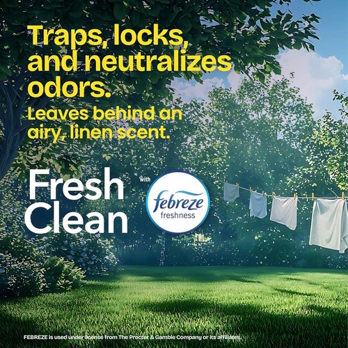 Glad Tall Kitchen Drawstring Trash Bags - Odorshield 13 Gallon White Bags with Febreze Fresh Clean | 110 Count
