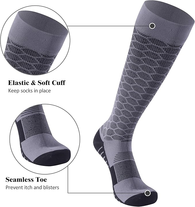 Waterproof Socks, Men Women Knee High Hiking Kayaking Socks 1 Pair
