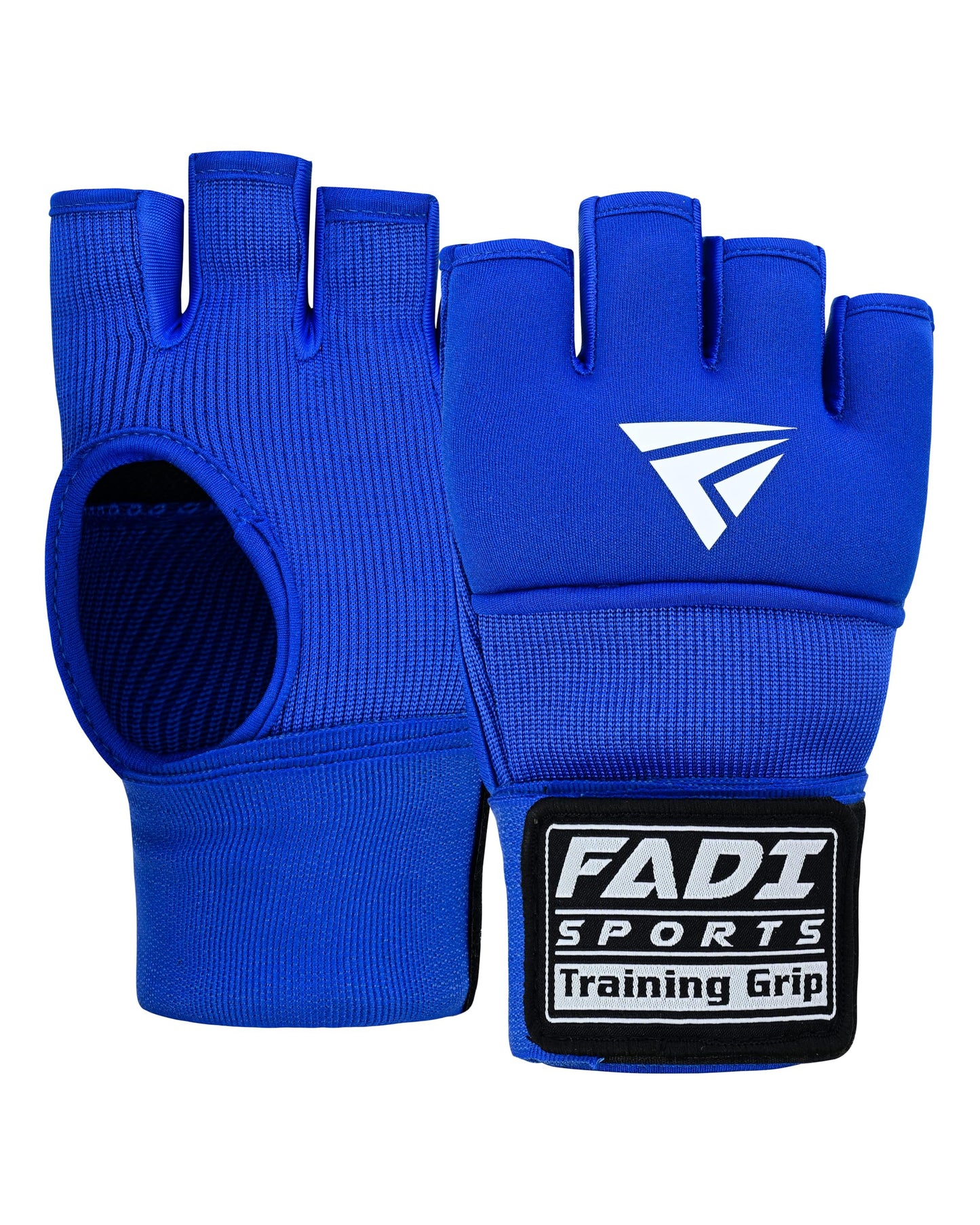 FADI Sports Unisex Gel Boxing Hand Wraps Inner Gloves – Quick Wraps with Wrist Support for MMA, Muay Thai, Kickboxing & Martial Arts Training (Blue, Large)