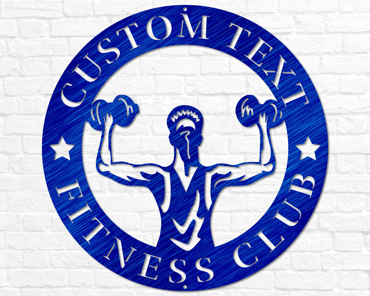 Personalized Ladies Fitness Home Gym Sign | Metal Work Out Decor | Custom Gym Name Sign | Workout Wall Art, Personalized Gifts, Gym Wall Art