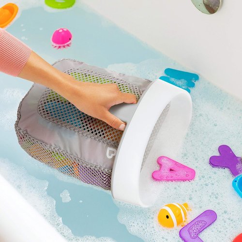 Munchkin® Super Scoop™ Bath Toy Storage - Quick Drying Mesh Design in Grey