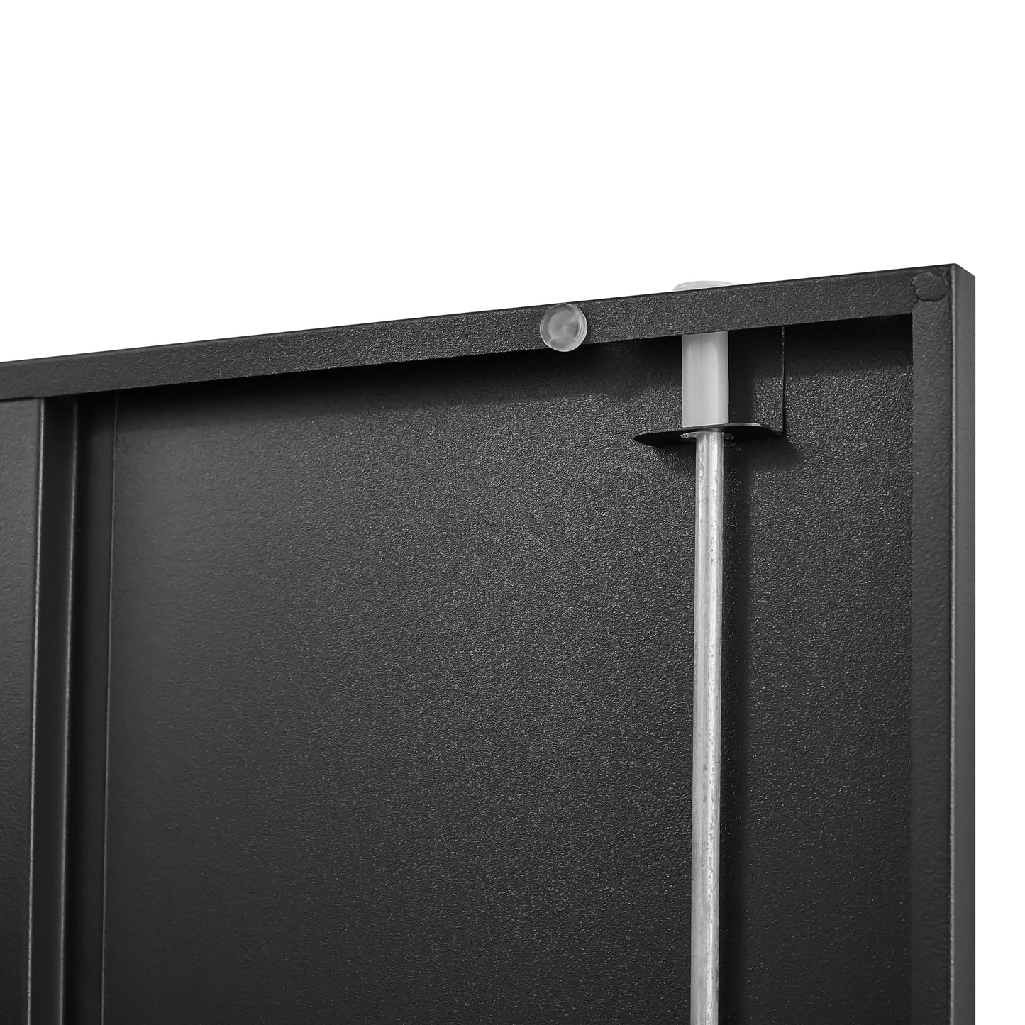 HOMOFFICE Metal Garage Storage Cabinet with Lock, 71" Tall Steel Storage Locker with 4 Adjustable Shelves, Heavy Duty Metal Cabinet for Garage, Office, Home, 31.5”W × 16.5”D, Black
