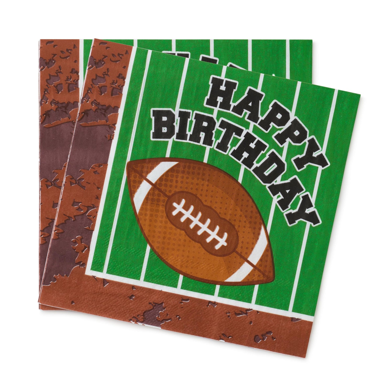 Royal Bluebonnet Football Birthday Party Decorations -Service for 24- Football Birthday Plates (7 & 9 Inch), Napkins and Cups for Decorations for Boys and Girls First Down 1st Party Supplies
