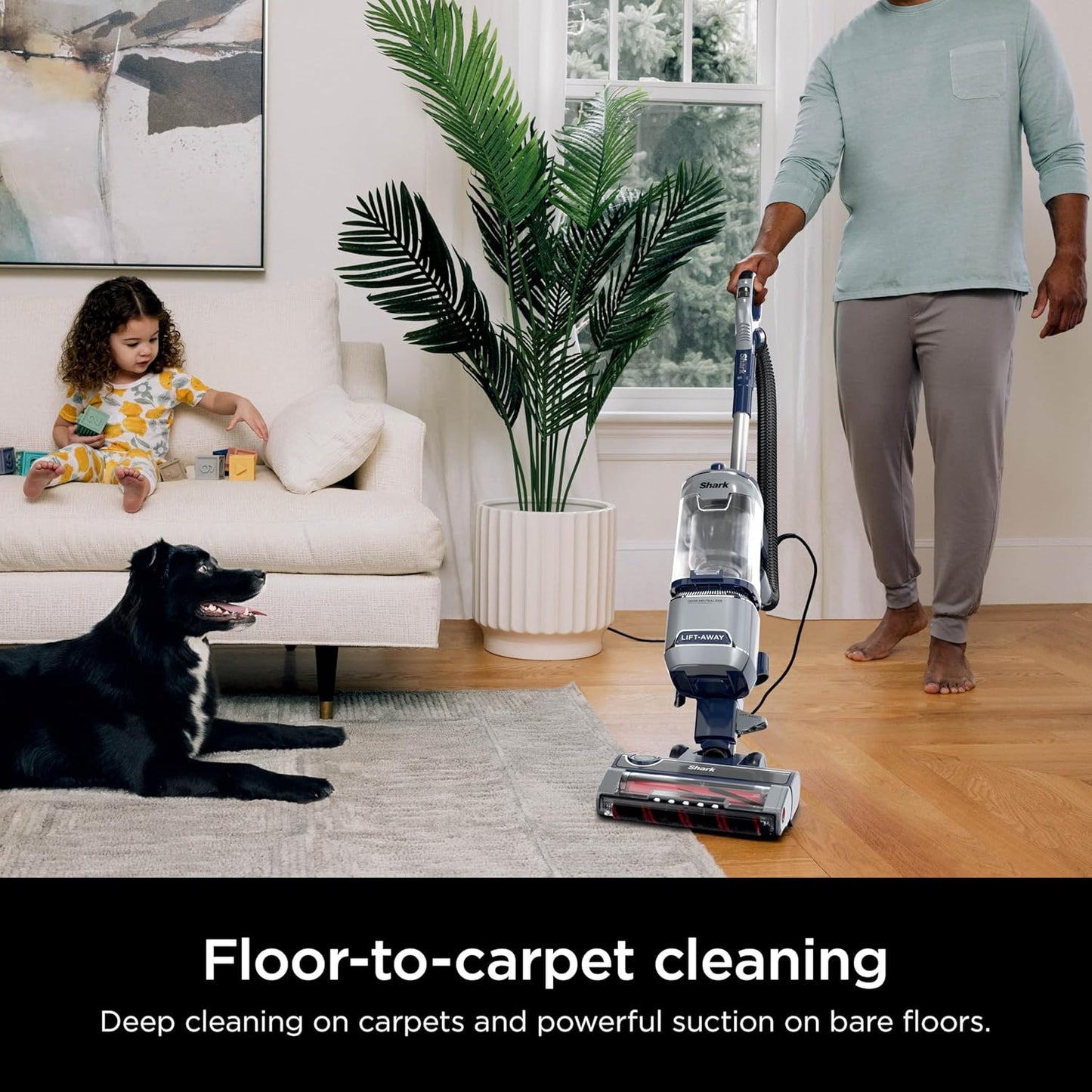 Shark Pet Performance Plus Lift-Away Vacuum - DuoClean & Odor Neutralizer, Navy/Silver