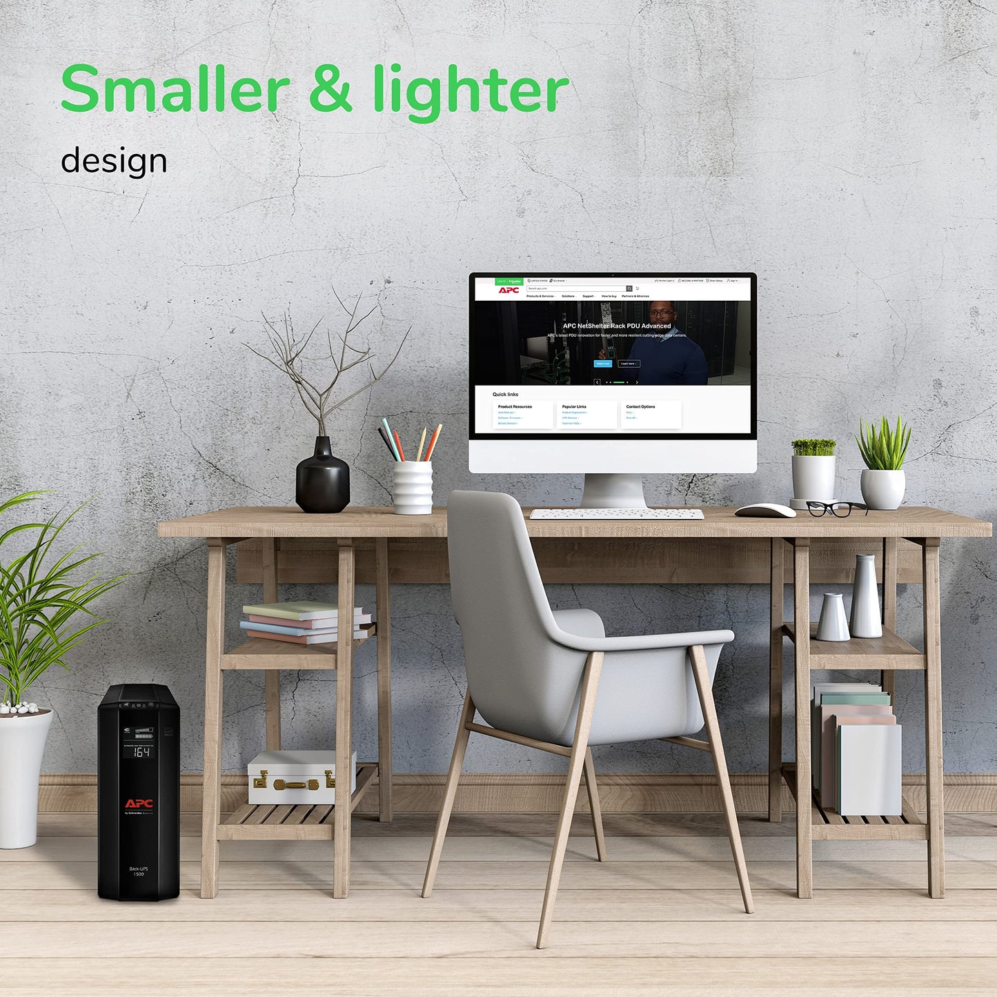 APC UPS Back-UPS Pro 1500VA UPS, 900W Battery Backup & Surge Protector, AVR, 10 Outlets (NEMA 5-15R), LCD, BX1500M Uninterruptible Power Supply for Computers, Wi-Fi Routers, Home Office Electronics
