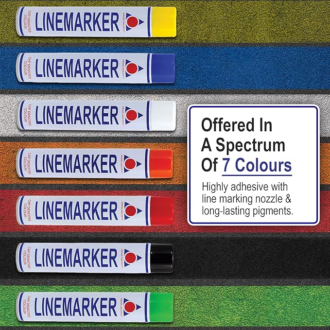 Line Marker, Grass and Road Spray Paint, Athletic Field Striping Paint Spray -White 26 Fl Oz (Pack of 1)
