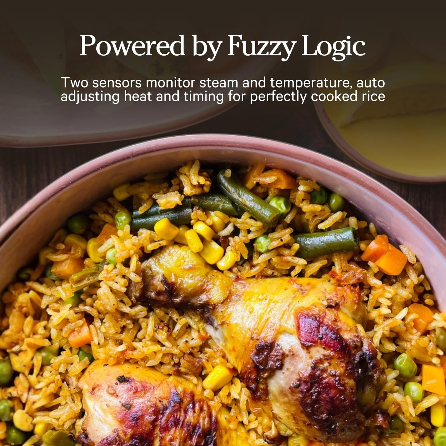 Our Place Rice Cooker | Compact Rice Cooker 3-Cup Uncooked / 6-Cup Cooked with Ceramic Nonstick Inner Pot | Fuzzy Logic Multi-Cooker for White & Brown Rice, Oatmeal & Grains | Delay Timer & Auto Keep Warm | Char