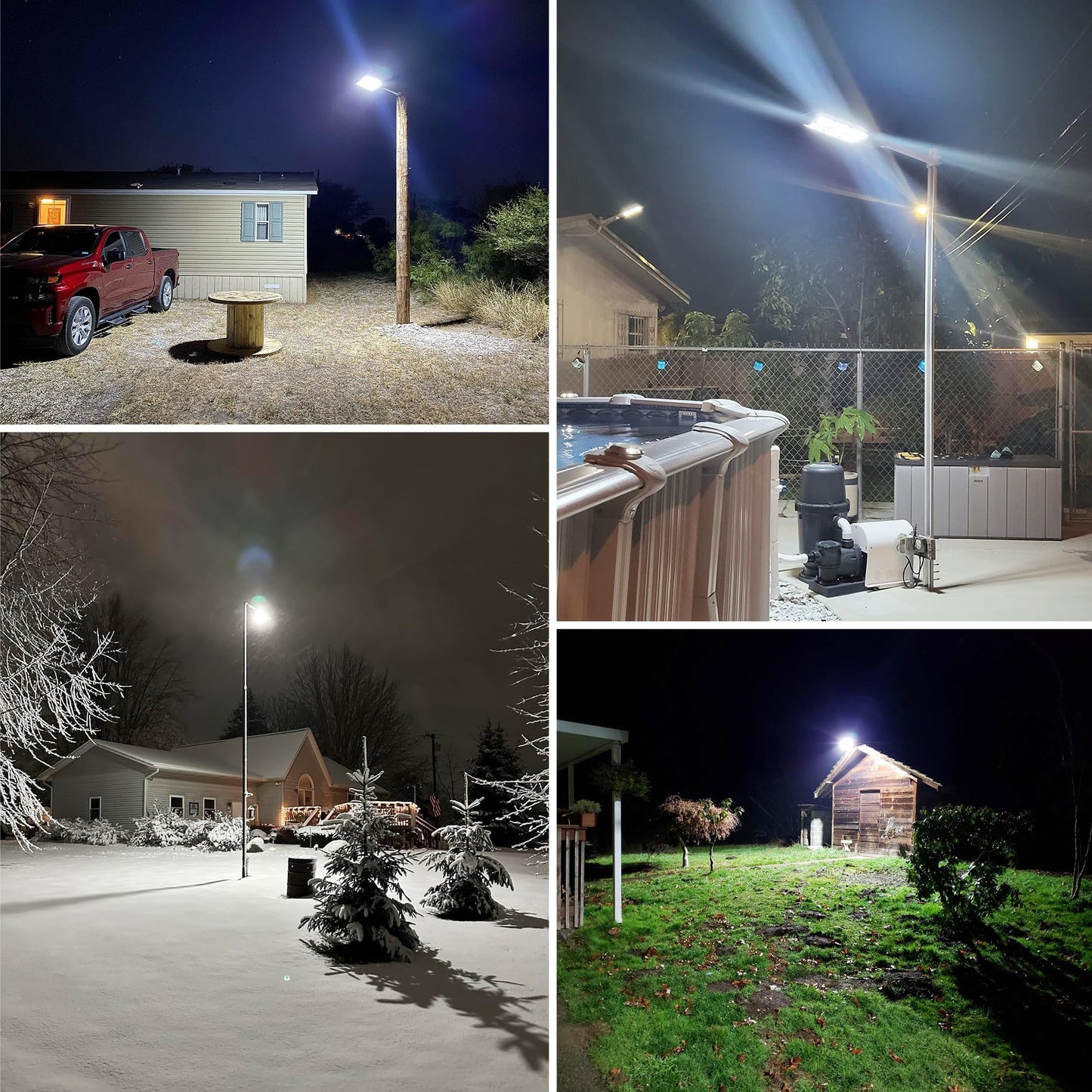OKPRO 10000W Solar Street Lights Outdoor, IP66 Waterproof Commercial Solar Powered Flood Light with Motion Sensor & Remote, Dusk to Dawn Security Lighting for Yard, Farm, Parking Lot, Garage (2Pack)