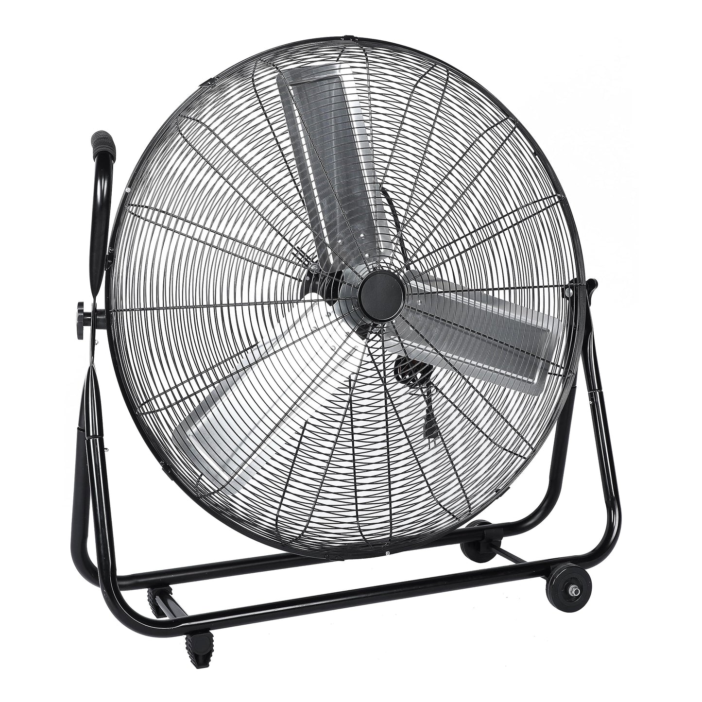 Simple Deluxe Dynamic 30-Inch Floor Fan with Roll Booster - Industrial-Grade Airflow, 360 Degree Adjustable Tilt, and Portable Design for Rapid Cooling and Flexible Air Circulation