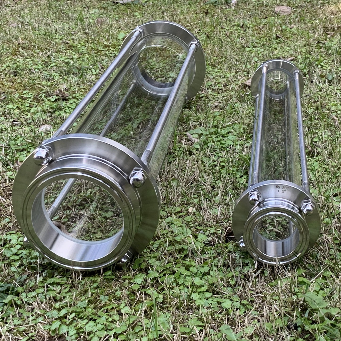 4 inch Tri Clamp Tall Sight Glass (4 inch TC*18 inch Long)