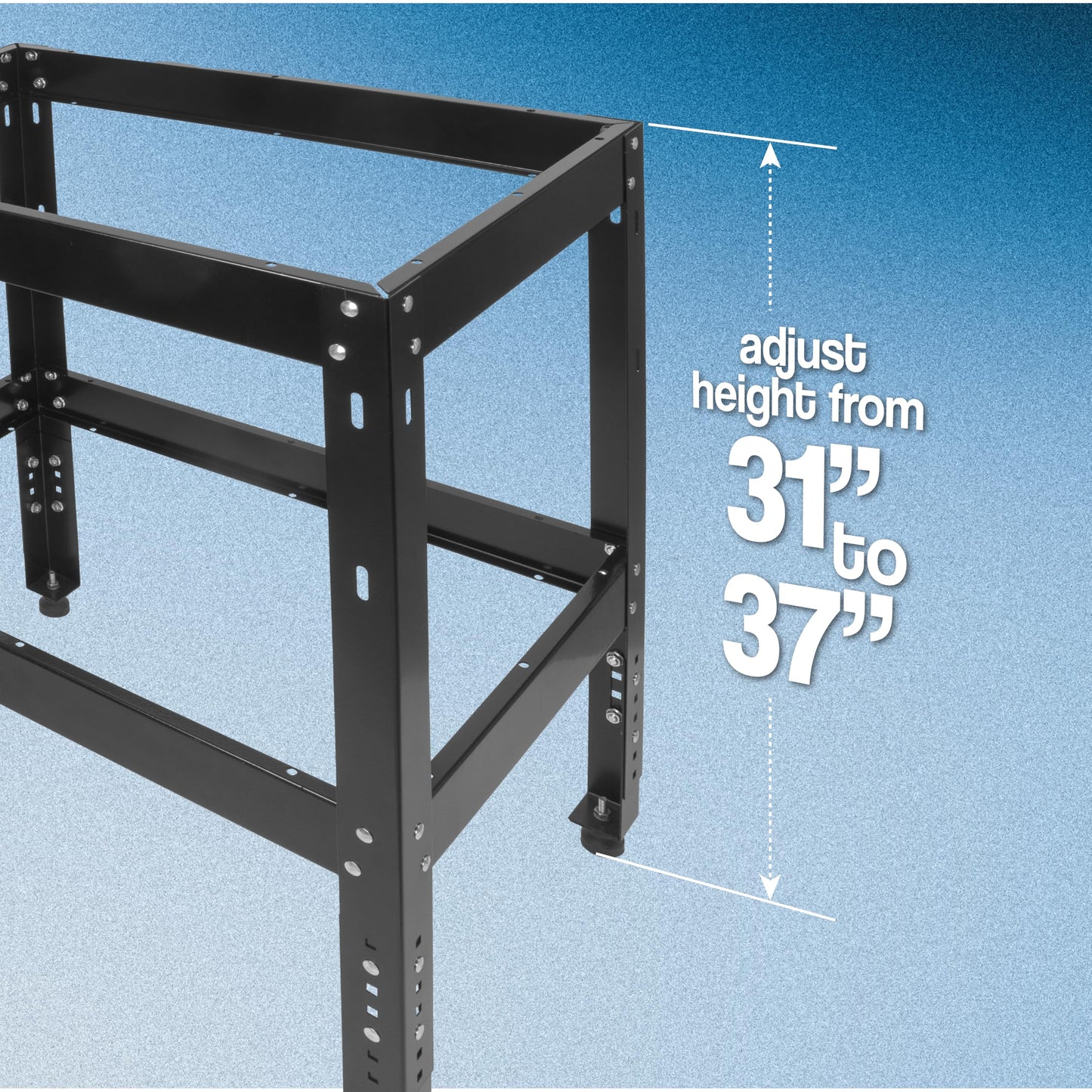 Multi-Purpose Workshop Router Table Stand, Machinery Shop Table Work Stand, 500 lb Heavy Duty Support for Band Saw, Drill Press, Belt Sander, Miter Saw, Bench Grinder, Planer, Adjustable Leveling Feet