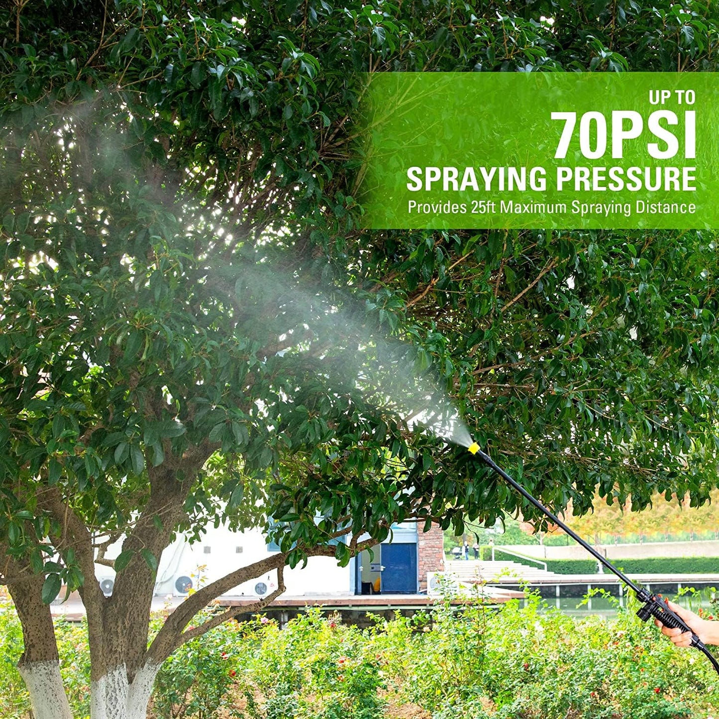Greenworks 40V Cordless Backpack Sprayer (4 Gallon / 5 Tips / 25 FT Spray) For Weeding, Spraying, and Cleaning, Tool Only