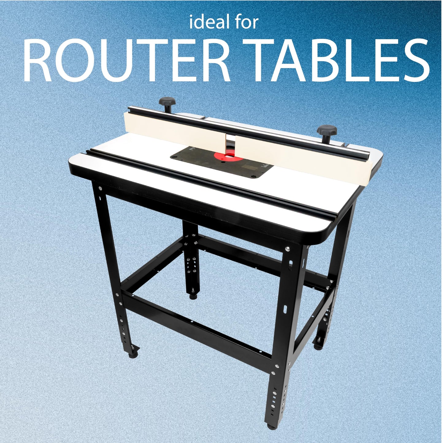 Multi-Purpose Workshop Router Table Stand, Machinery Shop Table Work Stand, 500 lb Heavy Duty Support for Band Saw, Drill Press, Belt Sander, Miter Saw, Bench Grinder, Planer, Adjustable Leveling Feet