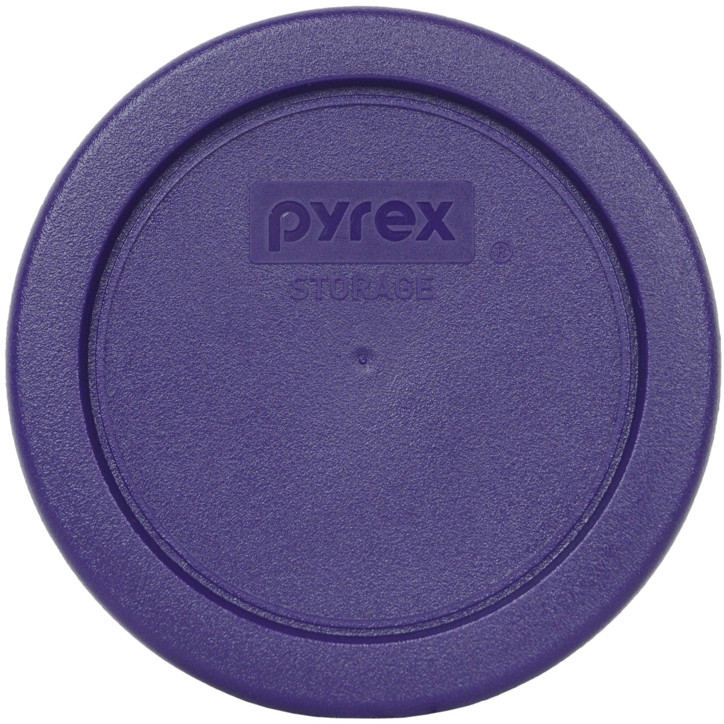 Pyrex 7202 1 Cup Glass Bowls & 7202-PC Plum Purple Lids (6-Pack) - Made in USA