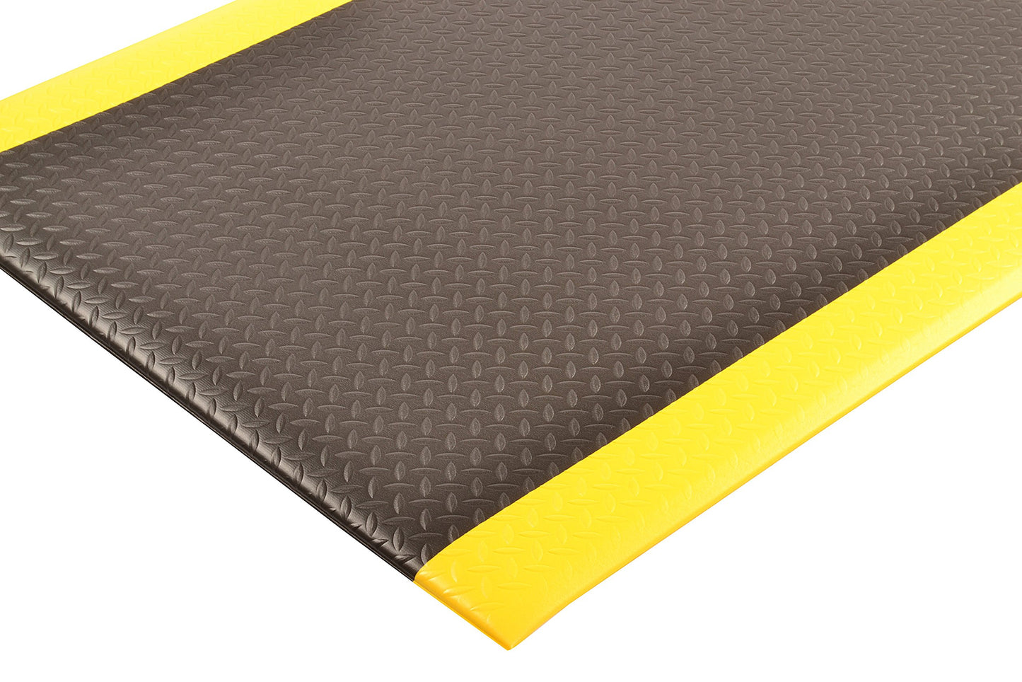 Notrax 419 Diamond Sof-Tred™ W/Dyna-Shield® Anti-Fatigue Safety Mat, for Home or Business 3' X 12' Black/Yellow