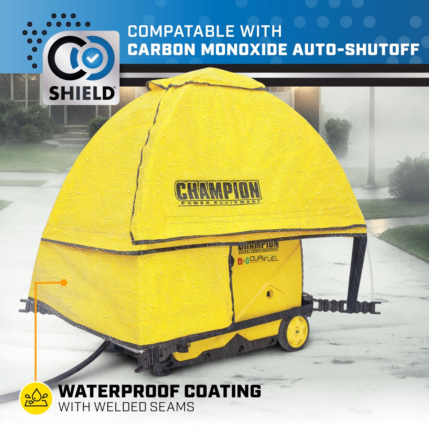 Champion Power Equipment 100603 Storm Shield Severe Weather Inverter Generator Cover by GenTent for 2000 to 8500 Starting Watt Inverters