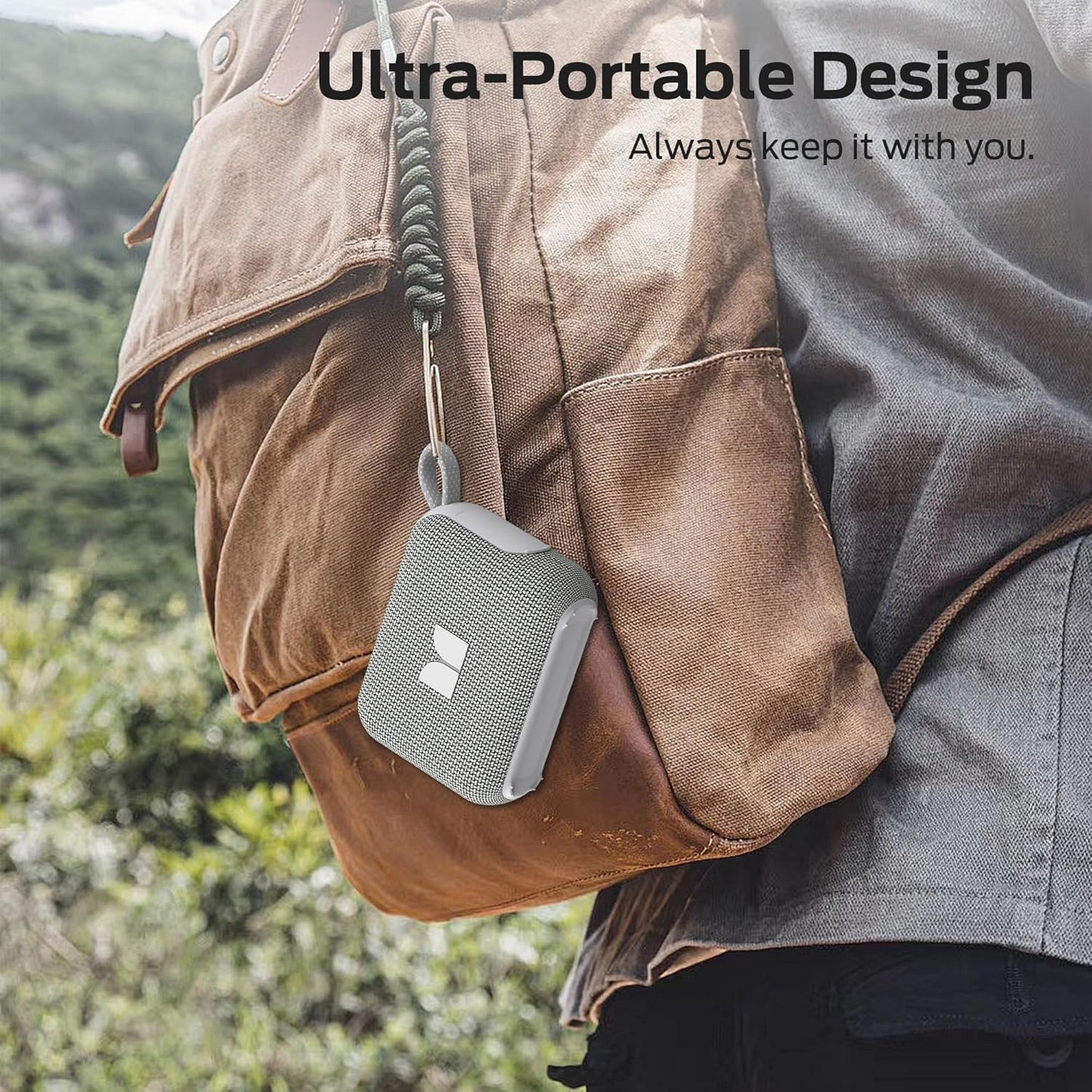 Monster 1 IP68 6.0, 20H Cube Portable Bluetooth Speaker, Waterproof, Bluetooth Playtime, Powerful Stereo Sound, Speaker
