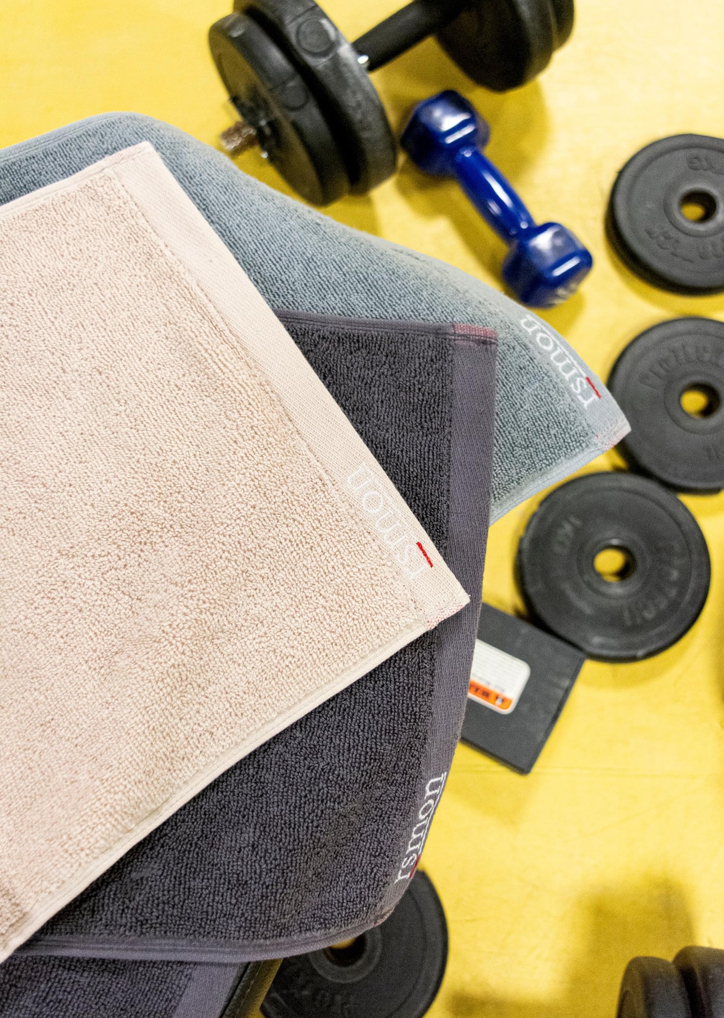 rsmon Cotton Gym Towels 35"x12",(Pack of 3) Gym, Training, Fitness, Running Towel Cotton Towel