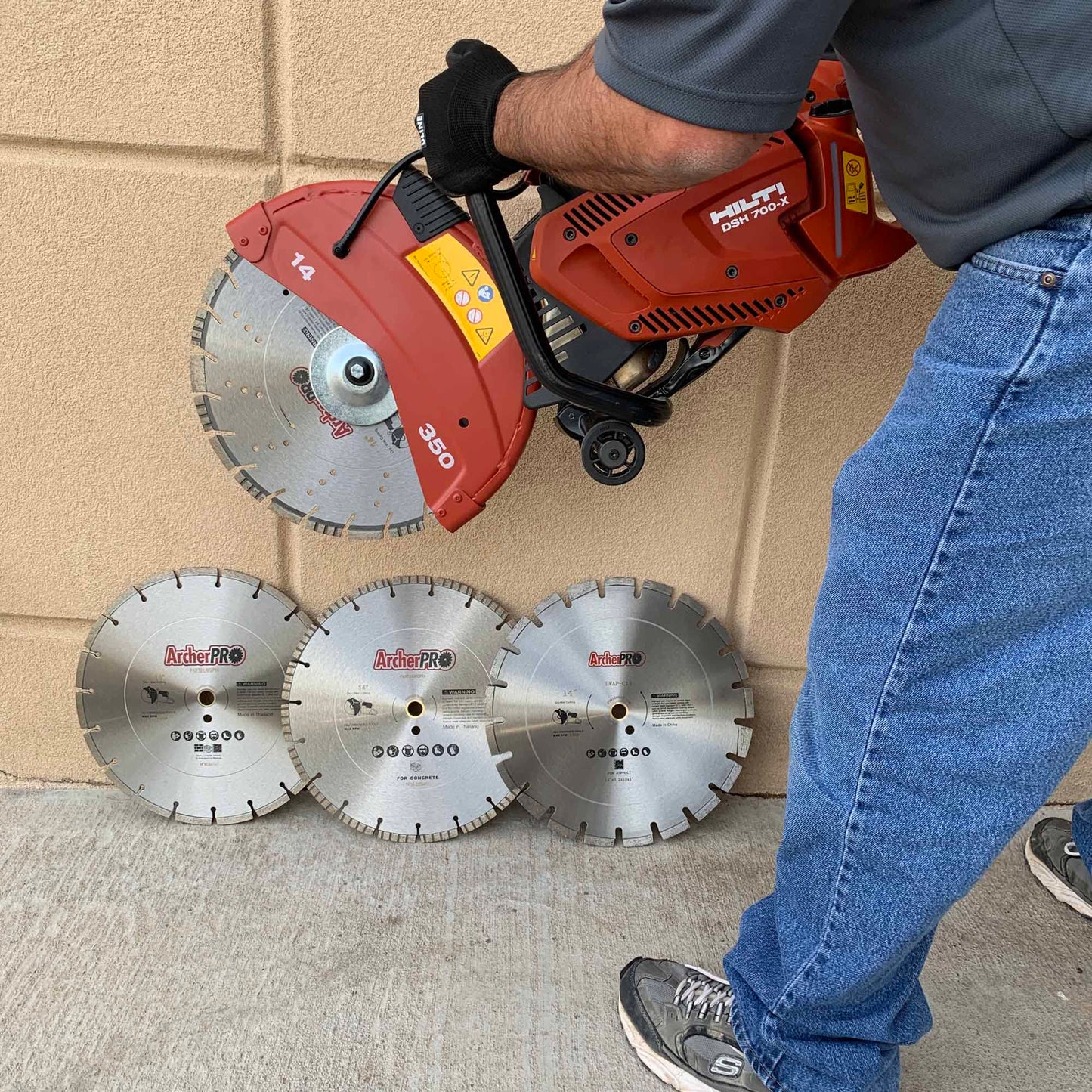 Archer PRO 18" in. Turbo Diamond Saw Blades for Fast Reinforced Concrete Cutting and Cured Concrete Cutting. for Cut-Off saws and Walk-Behind saws up to 13 HP.