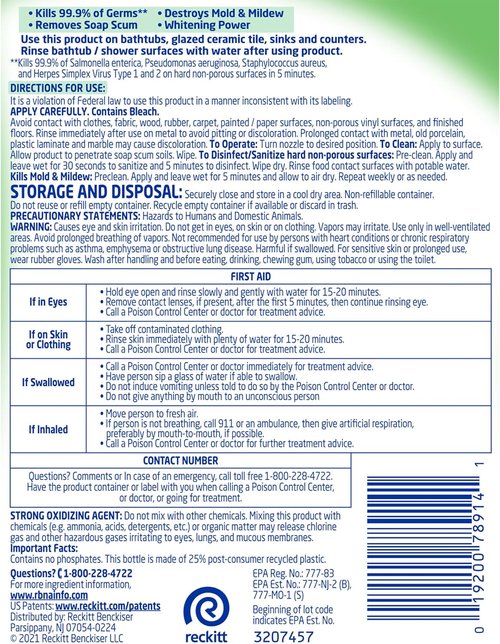 Lysol Multi-Purpose Cleaner - Sanitizing Disinfectant Spray with Bleach | 32oz for Kitchens & Bathrooms