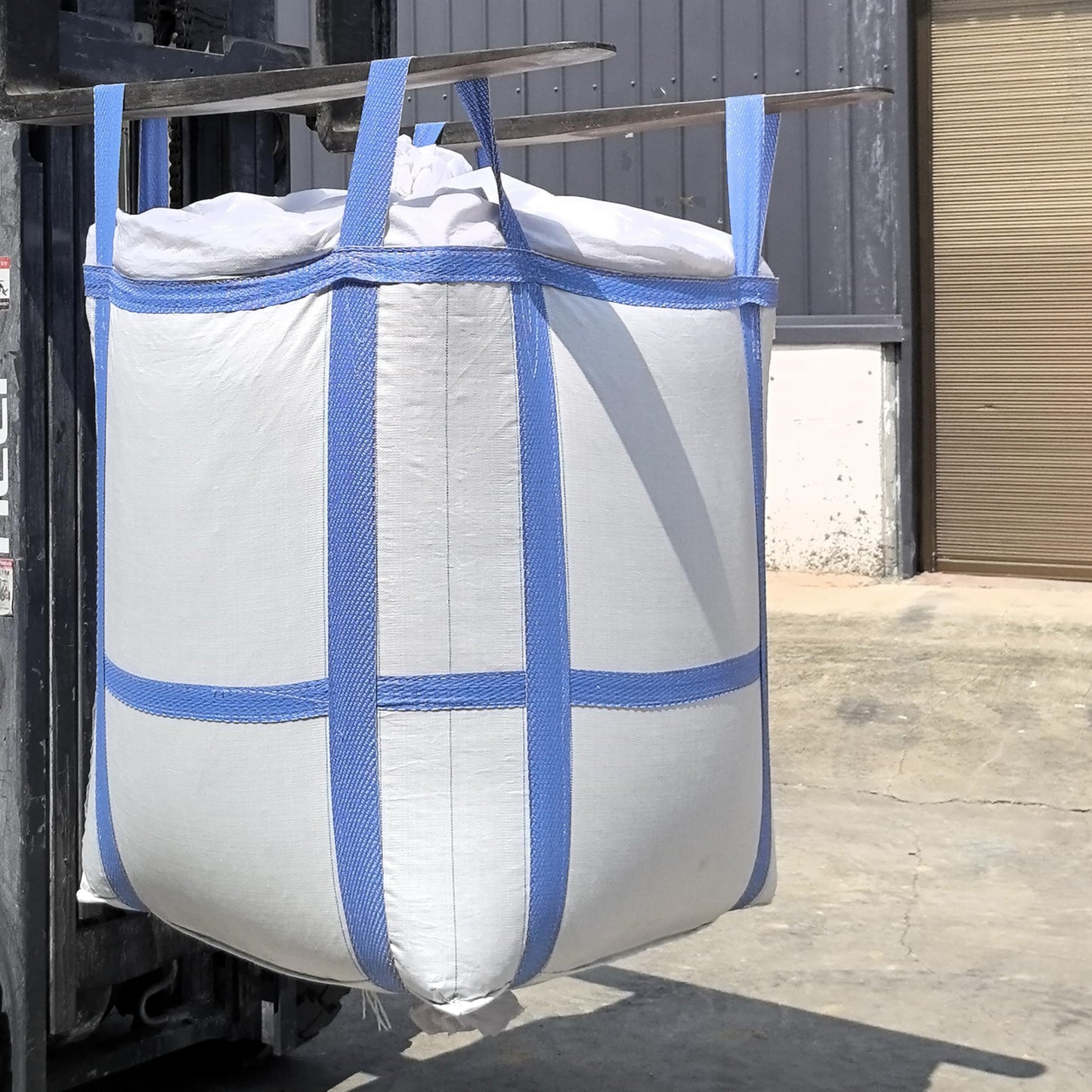 8Pack Aolikebao FIBC Bulk Bag,2 Ton Bag,35.4"L x 35.4"W x 43.3"H,4400lbs SWL Safty Factor 3:1,Woven Polypropylene Bags,Duffle Top #-Shaped Spout Bottom