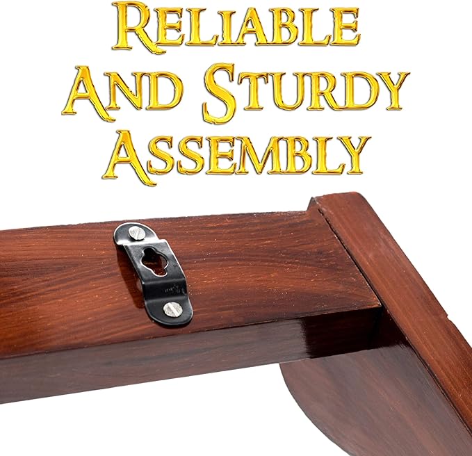 Mythrojan Solid Wood Sword Stand Medieval Sword Wall Mount Samurai Sword Display Stand Katana Sword Holder Gladiator Sword Wall Display Crusader Sword Stand Knife Stand for Display - Three Tier Stand