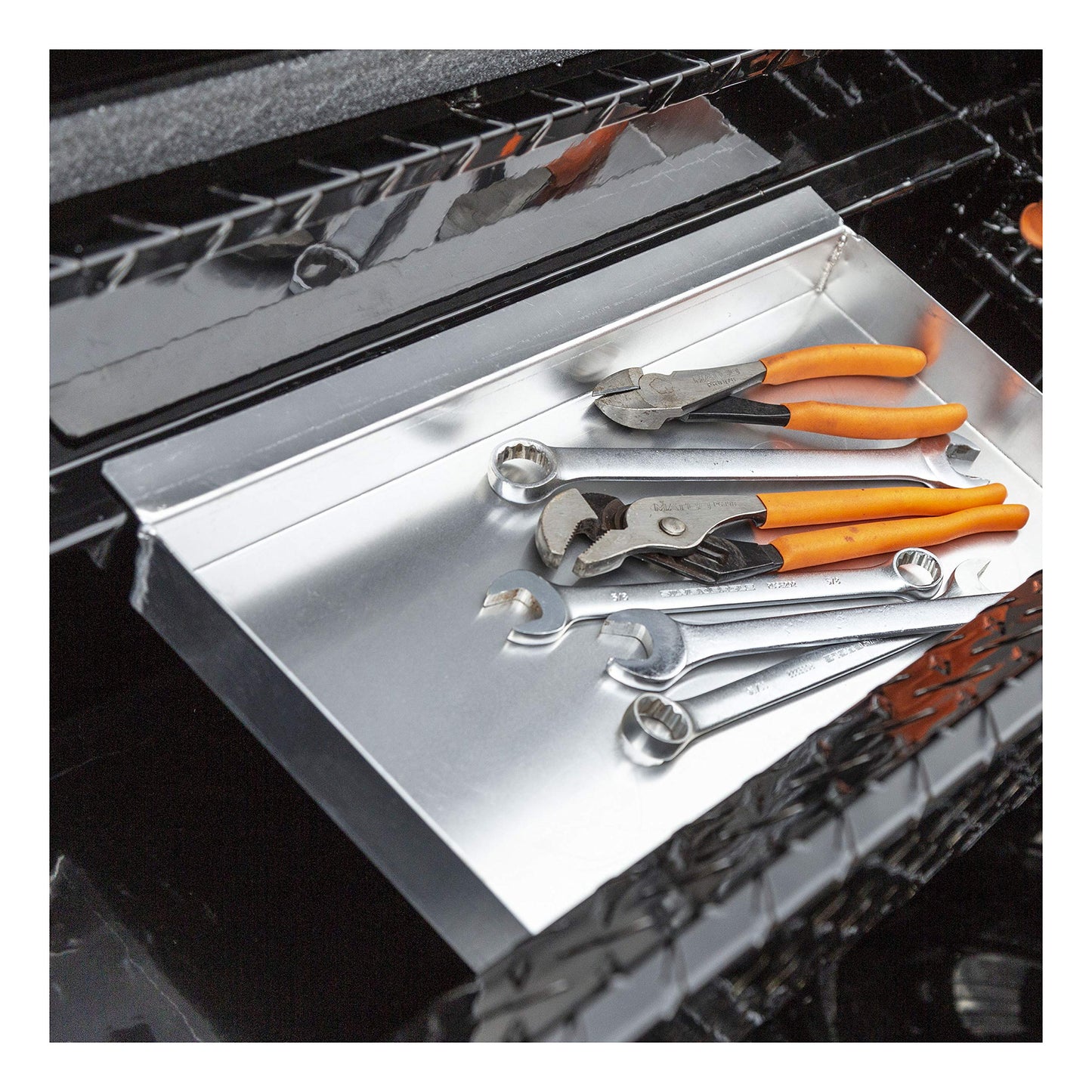 UWS EC10312 63-Inch Gloss Black Heavy-Wall Aluminum Slim Truck Tool Box with Low Profile, RigidCore Lid