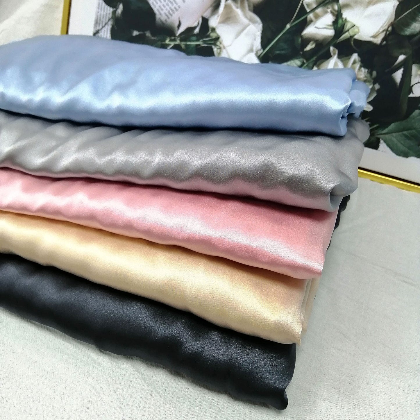 Cozysilk Baby Soft Silk Blanket - 100% Mulberry Silk On One Layer with Minky Plush Dot Blanket Backing - Reversible Double Layer, Gift for Girls/Boys Best for Summer (28 x 40 inch, Grey Blue)