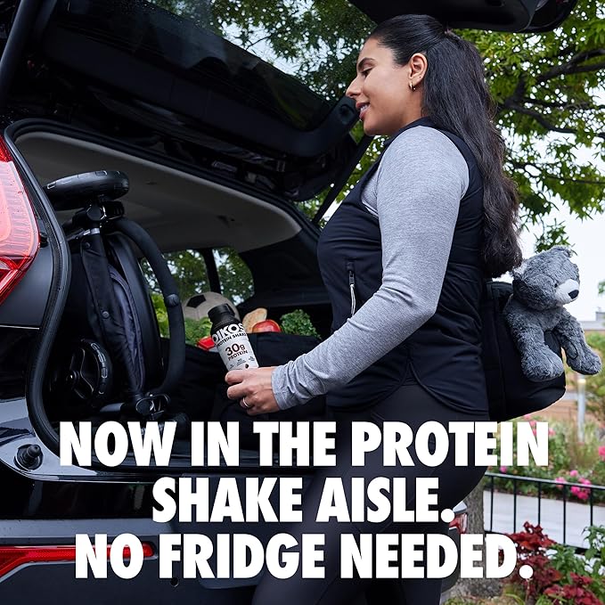 Oikos Protein Shake, Exclusive Variety Pack, 30g High Protein Drinks, Shelf Stable, Ready to Drink, 5g Prebiotic Fiber, 12 fl oz Bottle (8 ct Vanilla, 4 ct Chocolate
