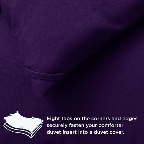 Bedsure Comforter Duvet Insert - All-Season Twin Size Quilted Down Alternative Blanket, Purple 88 x 68 Inches