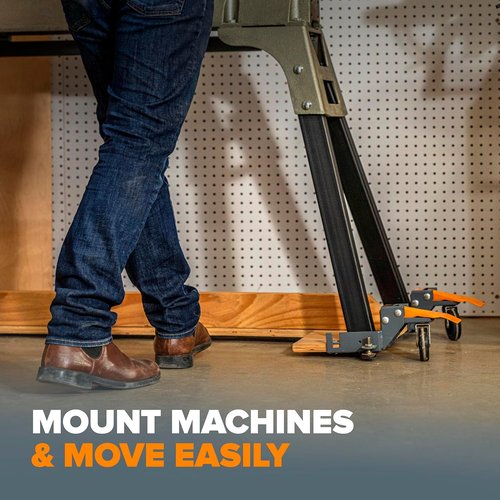 Bora Portamate Mobile Base Kit PM-1100 | Heavy-Duty Adjustable Dolly Roller Frame - 400 lb Capacity