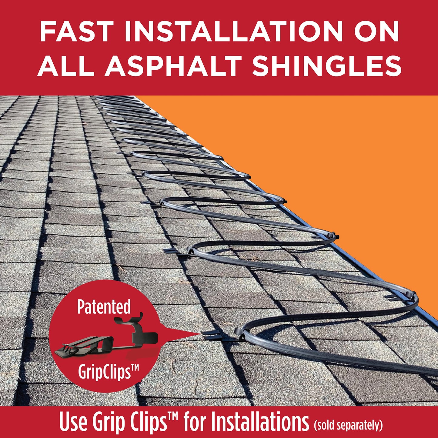 Radiant Solutions Company Heat Tape Pro - Self-Regulating Heat Cable - Long Term Ice Dam, Roofing, Gutter & Pipe Freeze Protection - 12 MM, 6 Watts Per Foot (250, 120 Volt)