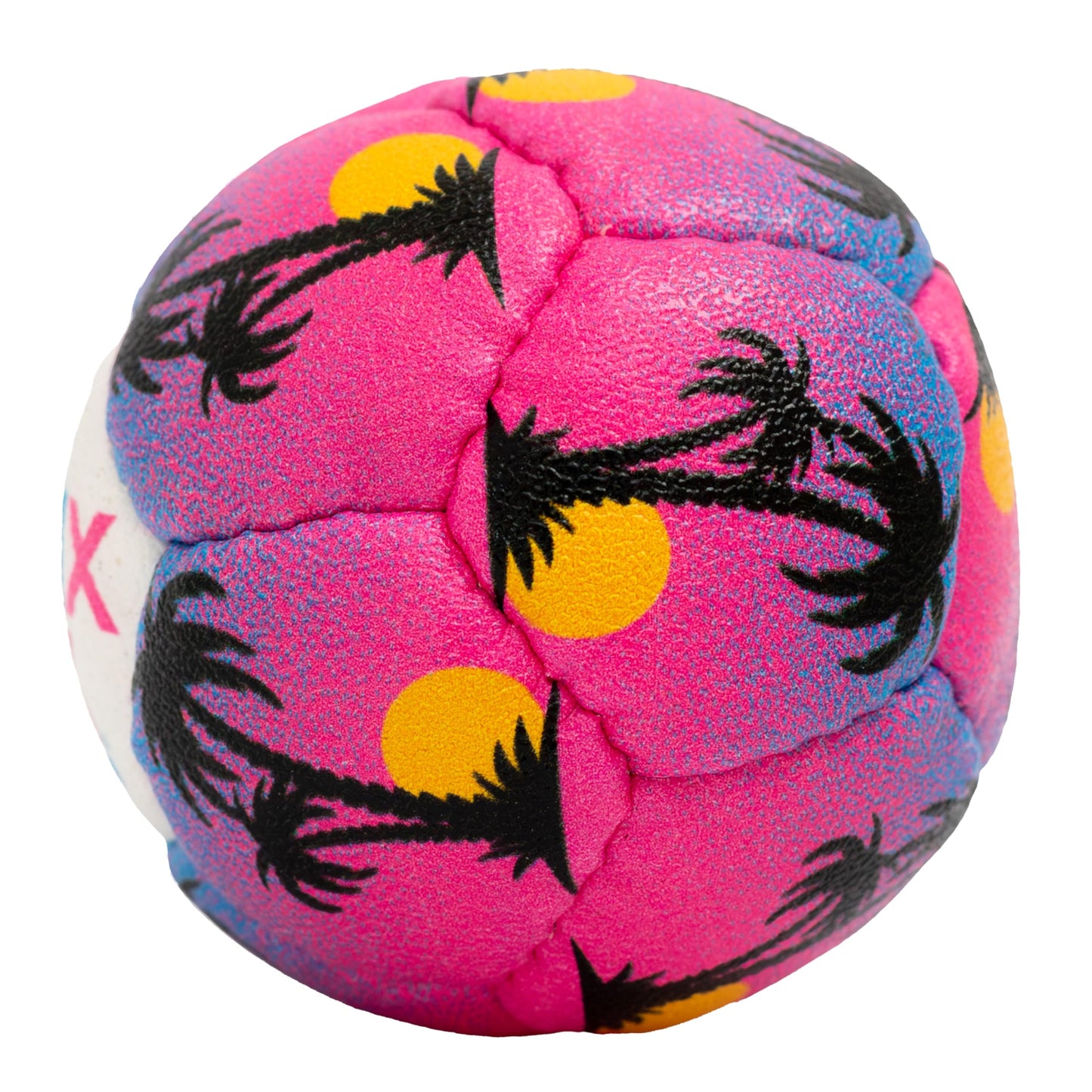 SWAX LAX Lacrosse Balls - Softer for Confidence-Building Practice and Training - Indoor and Outdoor Use - Regulation Size and Weight - Low Bounce and Low Roll (1 Ball, Miami Palm Tree Design)