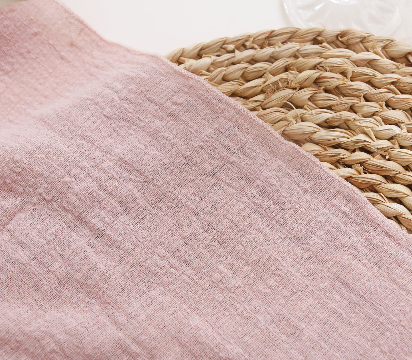 Dinner Cloth Napkins Set of 10,Gauze Napkins 100% Soft Cotton,Washable Spring Easter Cloth Napkins for Wedding Decorative Bridal Shower Family Everyday Use,40 * 40cm (16 * 16 inches),Dusty Pink