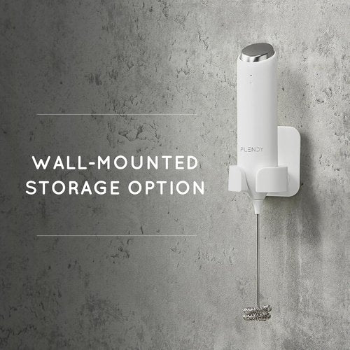 Flendy Rechargeable Milk Frother - Handheld Electric Drink Mixer with USB-C Charging Stand | Perfect for Coffee & Matcha