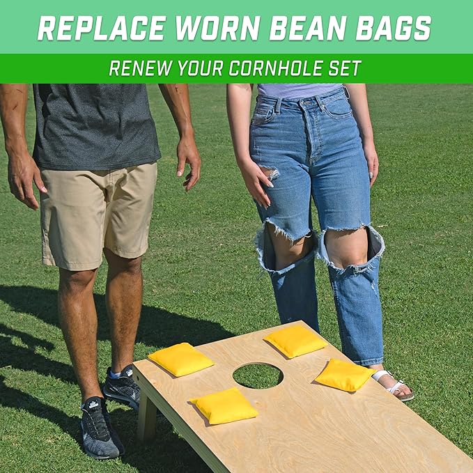 GoSports Classic Cornhole Bean Bags Set of 4-16 Colors Available - Regulation All Weather, Mix and Match