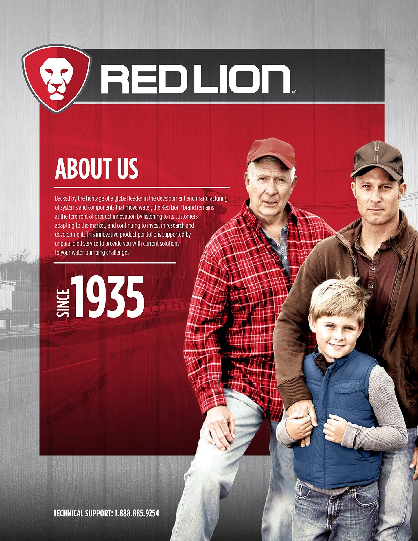 Red Lion RL-SPRK-200-BR, 230 Volt, 2HP, 77 GPM, Sprinkler/Irrigation Pump with Brass Impeller, Red, 97102002