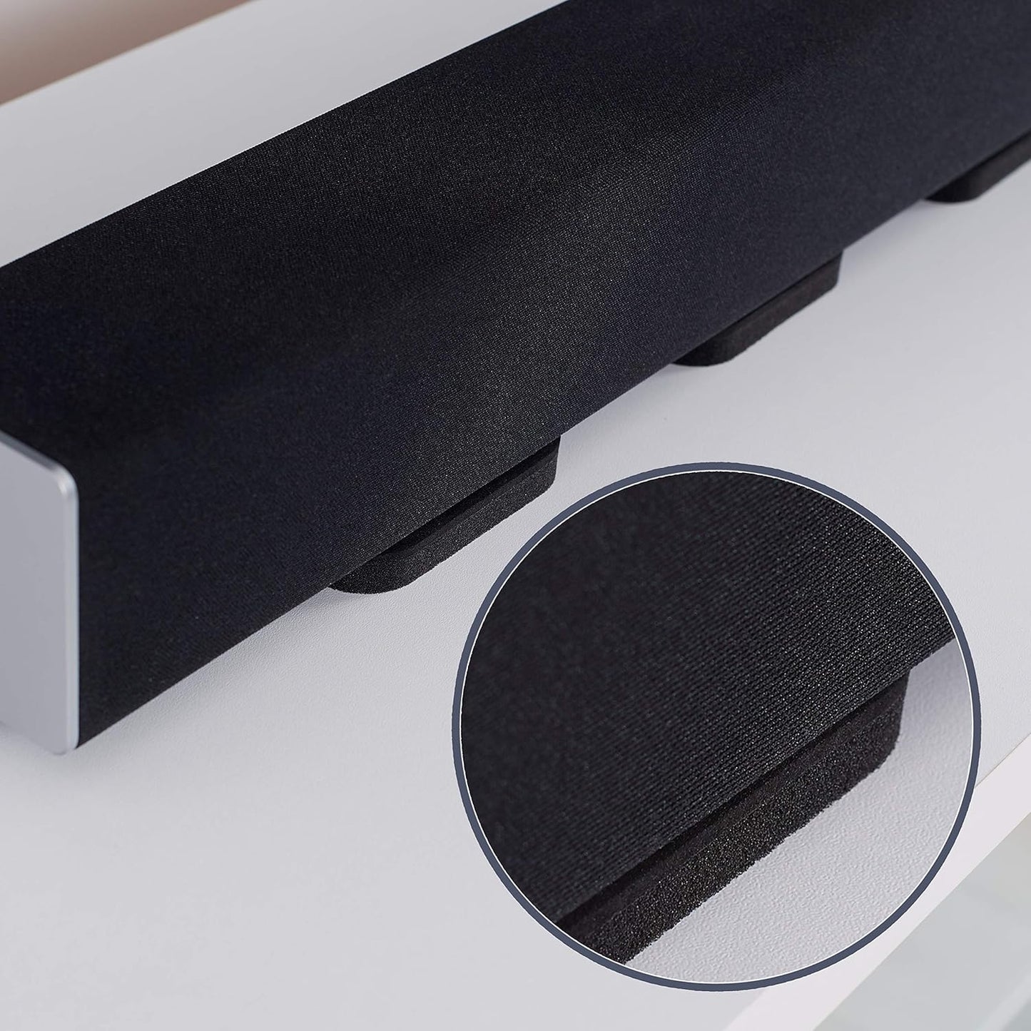 (4Pack) 3.5'' 2.5'' 0.65'' Sound Addicted Isolation Pads for Soundbar - Anti Vibrations Foam Pads Feet x x Suitable