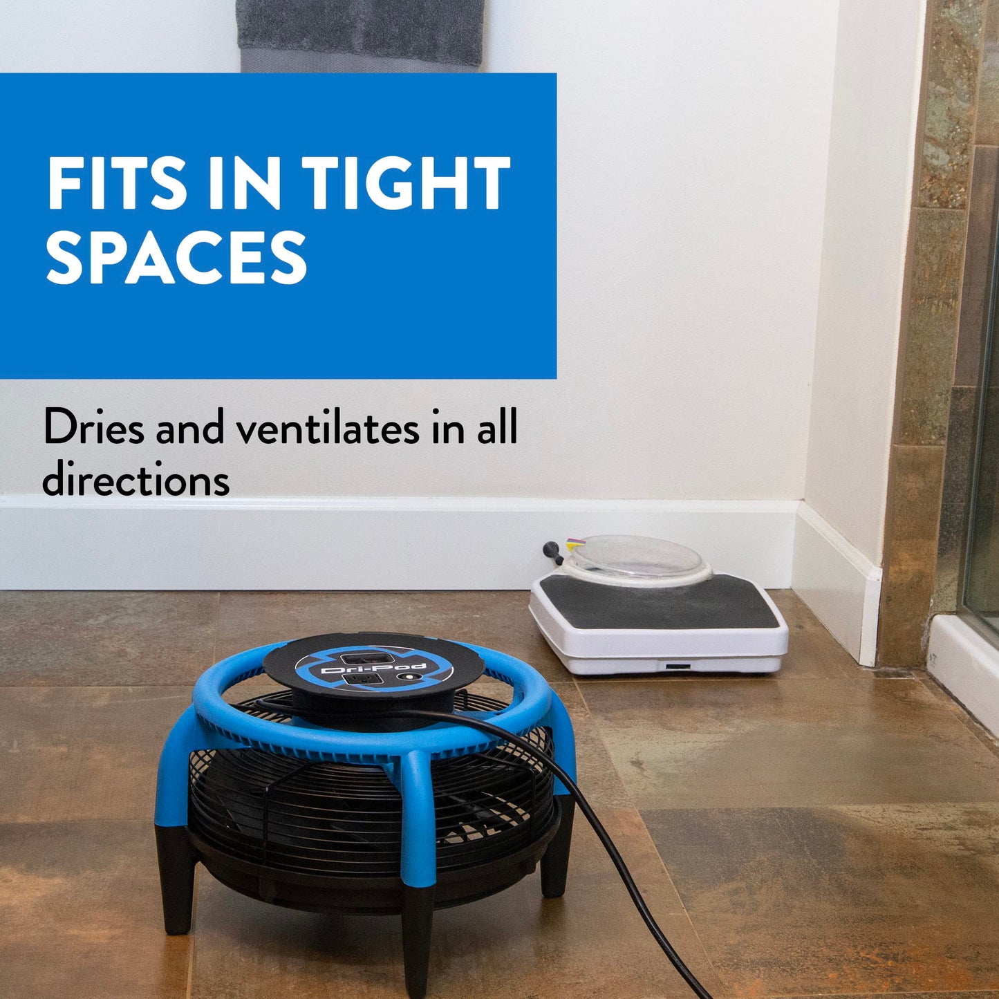 Dri-Eaz Dri-Pod Pro Omnidirectional Floor and Carpet Dryer, Ventilating Floor Dryer for Boats, RVs and Residential Use