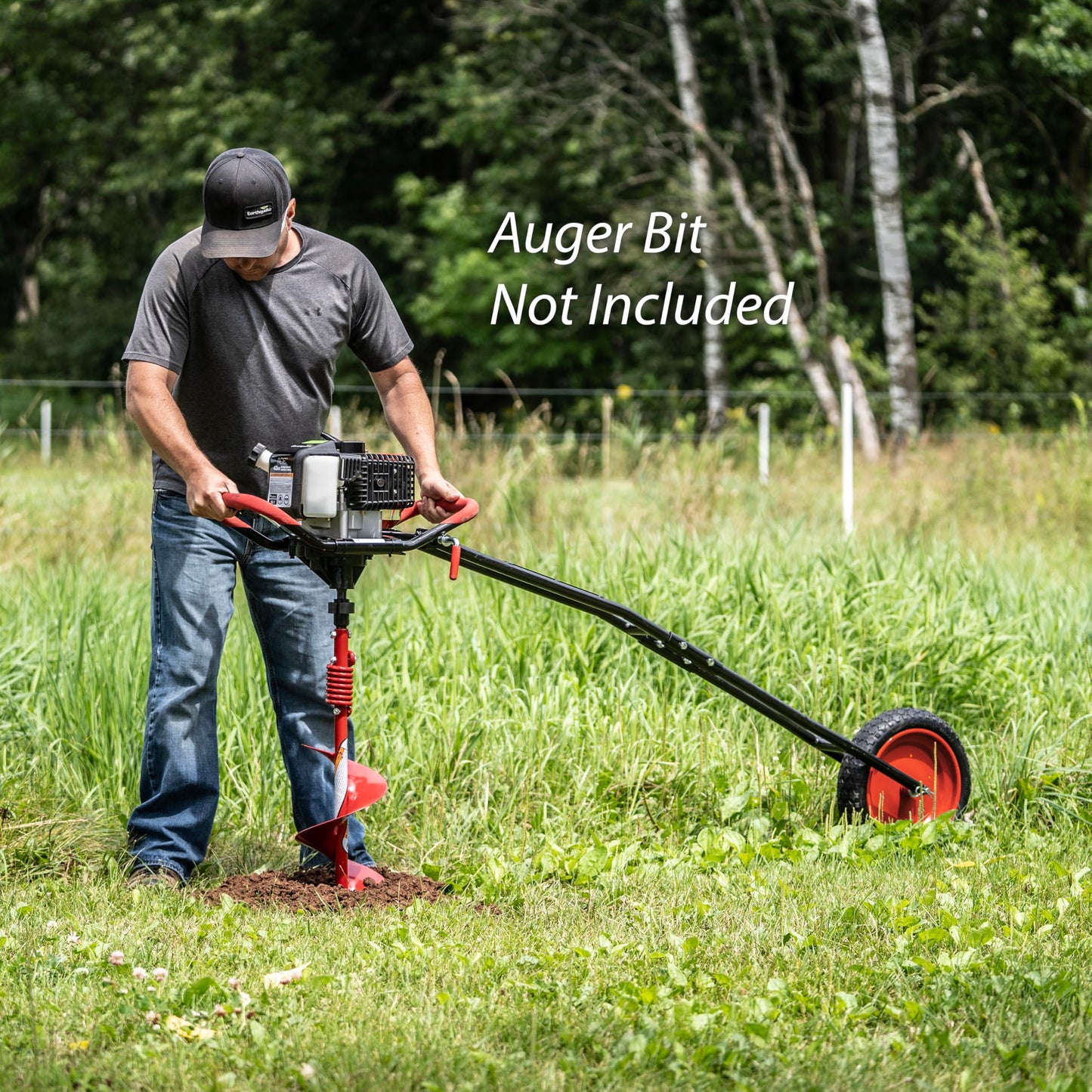 Earthquake 49854 1-Man Earth Auger Torque Reduction System, Includes 1-Man Earth Auger Powerhead and Sidekick™ Auger Torque Reducer