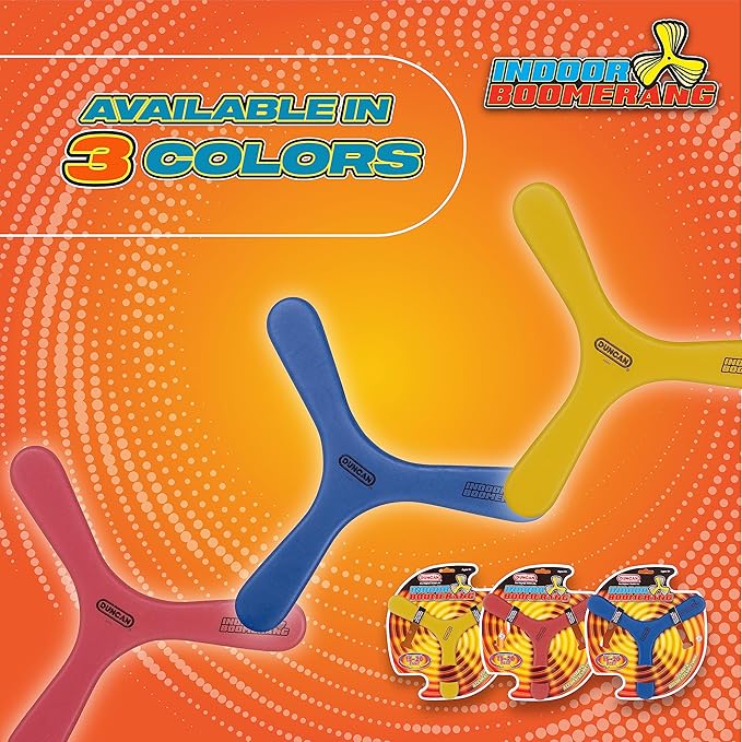 Duncan Toys Indoor Booma, Boomerang Toy Varying Colors