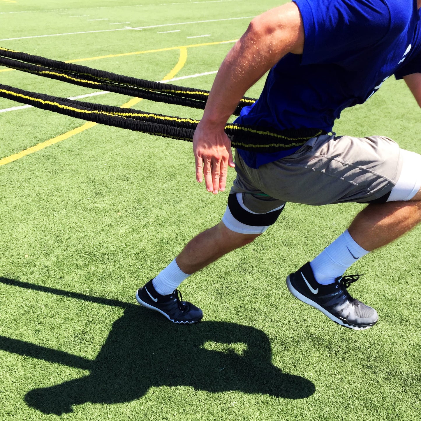 Kbands Victory Ropes - Up to 300 Pounds of Resistance for Anchored Or Release Acceleration Drills - Stretch Distance Up to 40 ft