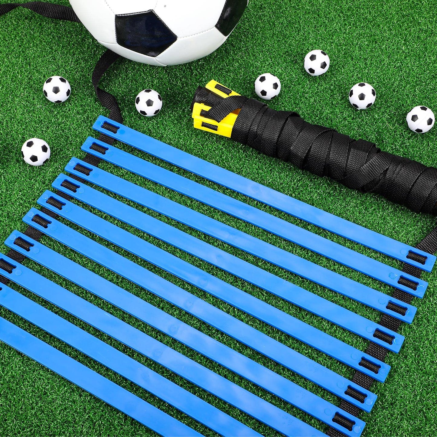 Sosation 2 Pack Agility Ladder 20 Feet Adjustable Rungs Speed Training Exercise Ladders with Carry Bag for Kids and Adults Soccer Football Boxing Footwork Sports Speed Agility Training