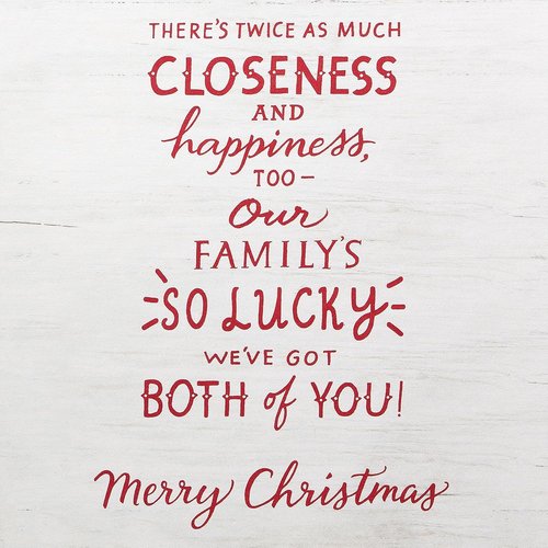 American Greetings Christmas Card - Festive Holiday Greeting for Sister & Brother-in-Law | Twice As Much