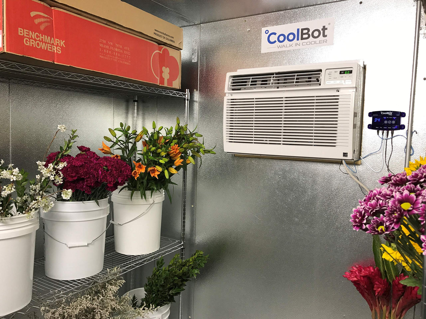 CoolBot Walk-in Cooler Controller | Convert a Well-Insulated Room into a Walk-in Cooler Using a Standard Air Conditioner and CoolBot