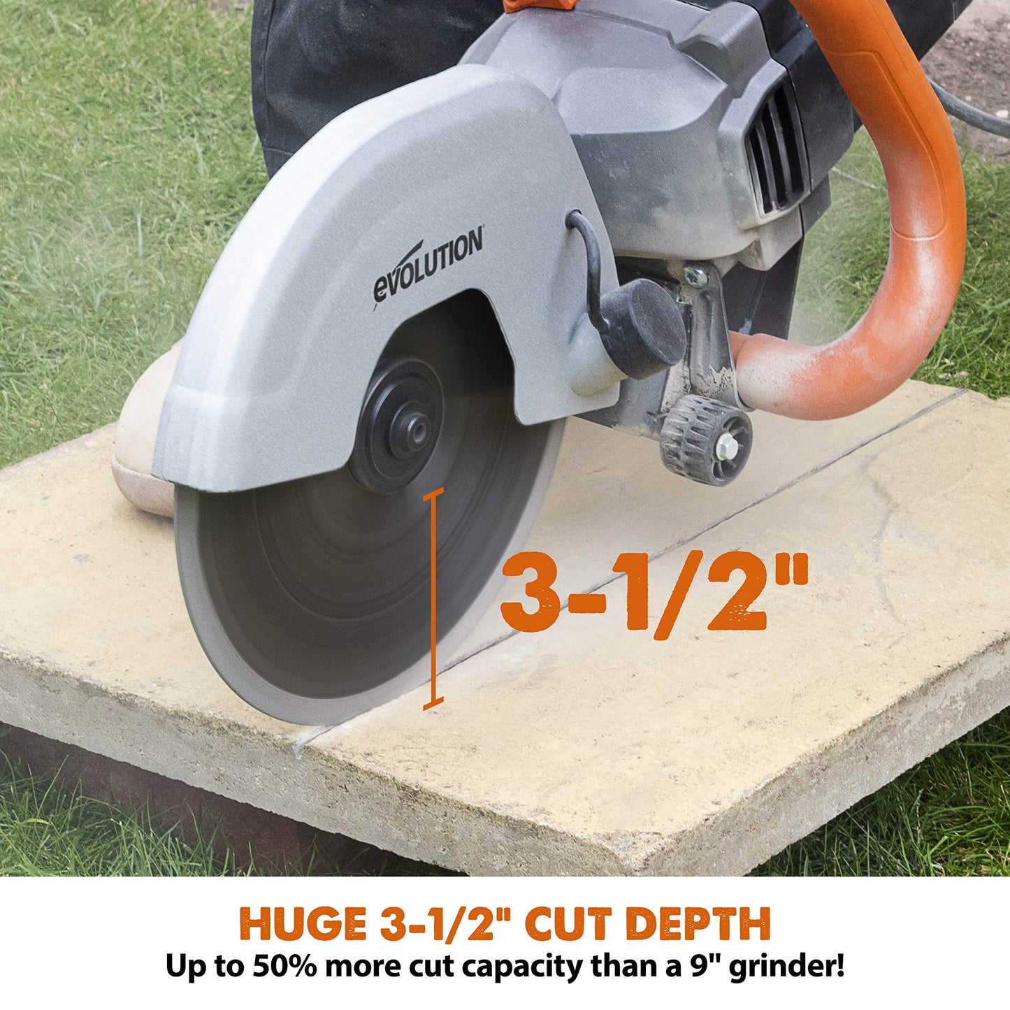 VEVOR Demolition Jack Hammer (2200W) + Evolution R230DCT - 9 in Concrete Saw Bundle with 2 Chisels Bit Chipping