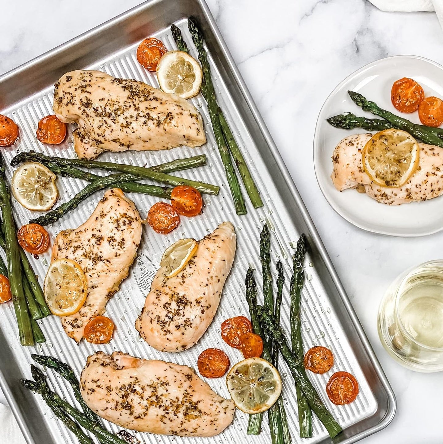 USA Pan Bakeware Nonstick Baking Sheet Pan - Extra Large Aluminized Steel for Perfect Baking