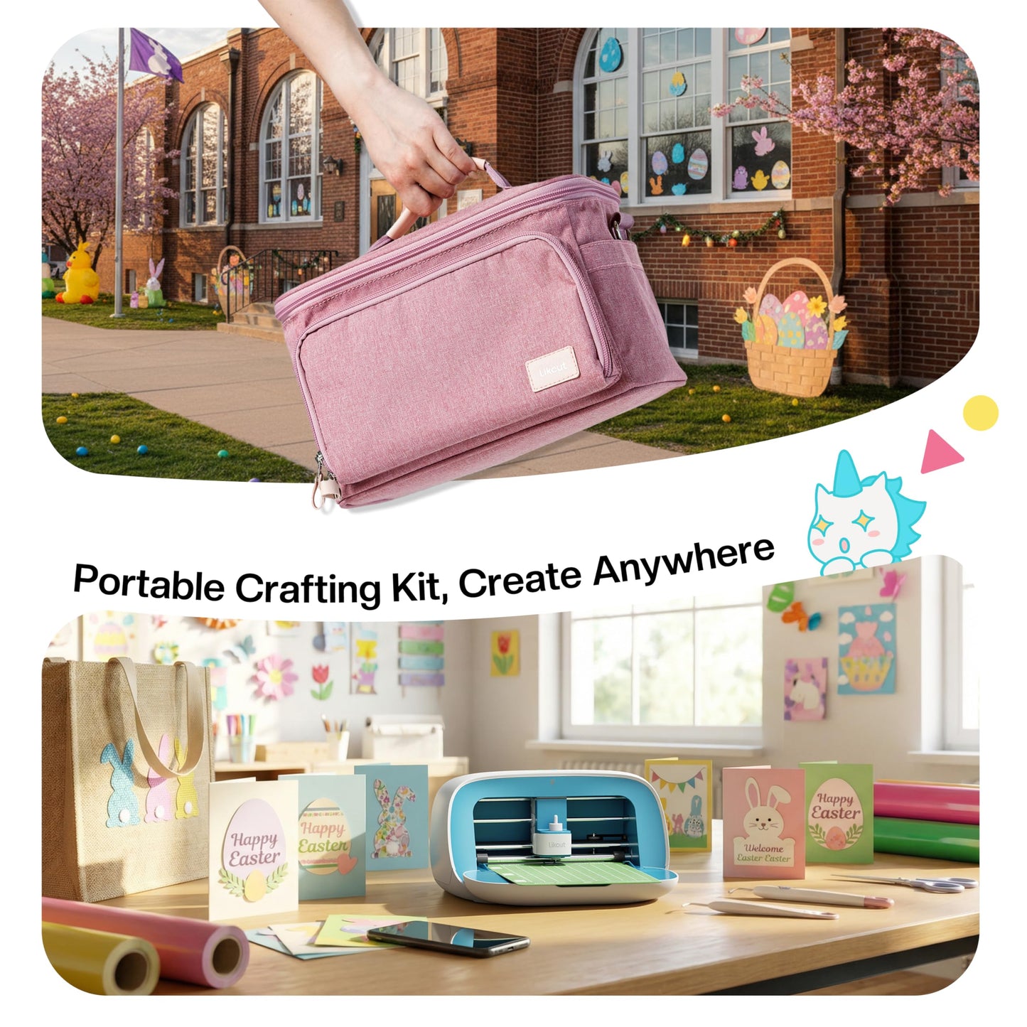 Likcut Vinyl Cutter Machine - Heat Transfer Creator Bundle with Carrying Case & Accessories