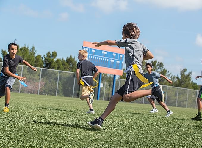 SKLZ 10 Man Flag Football + End Zone Pylons, Complete Indoor & Outdoor Training Set